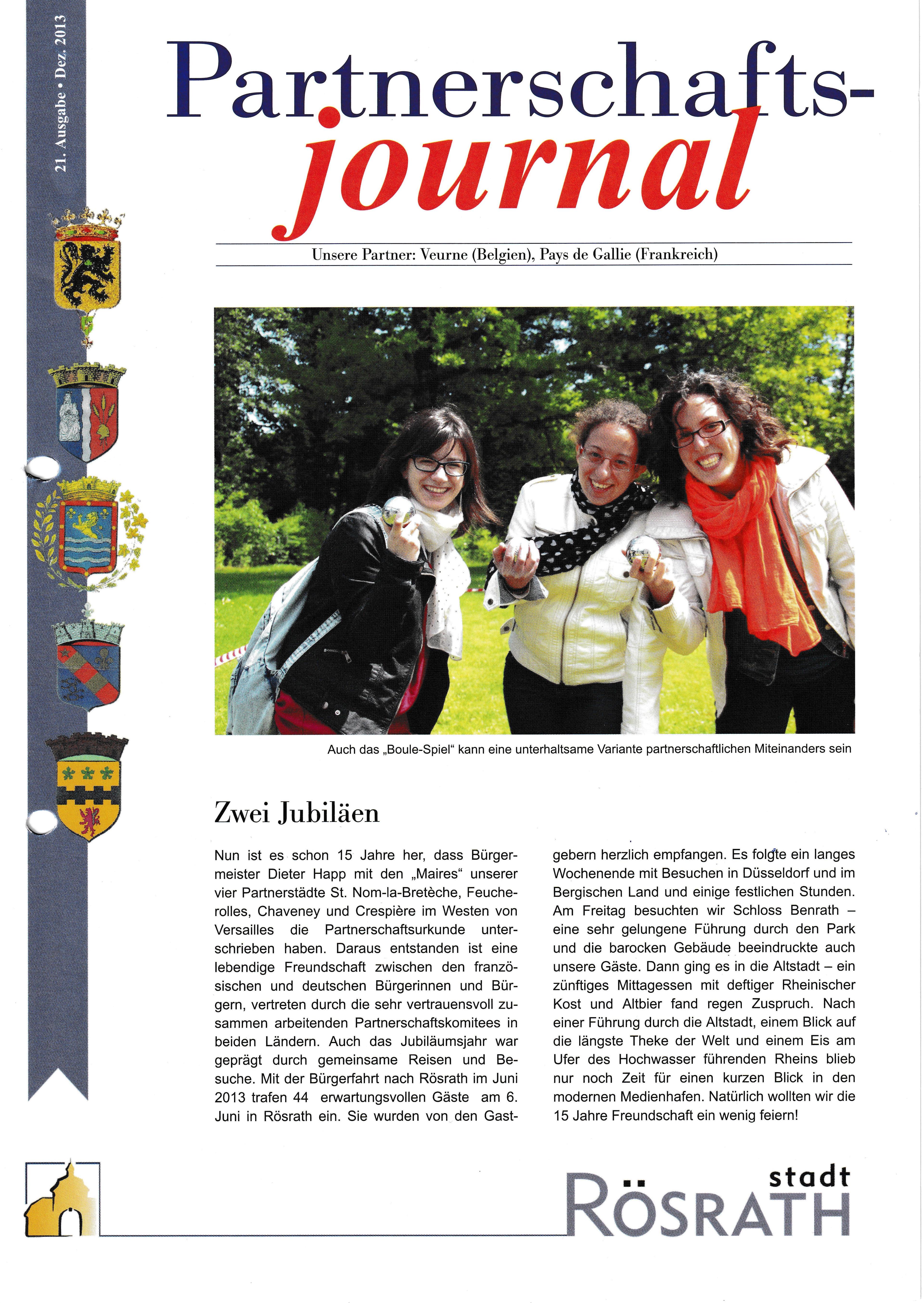 Vorschaubild für den Artikel Partnerschaftsjournal - Ausgabe 21