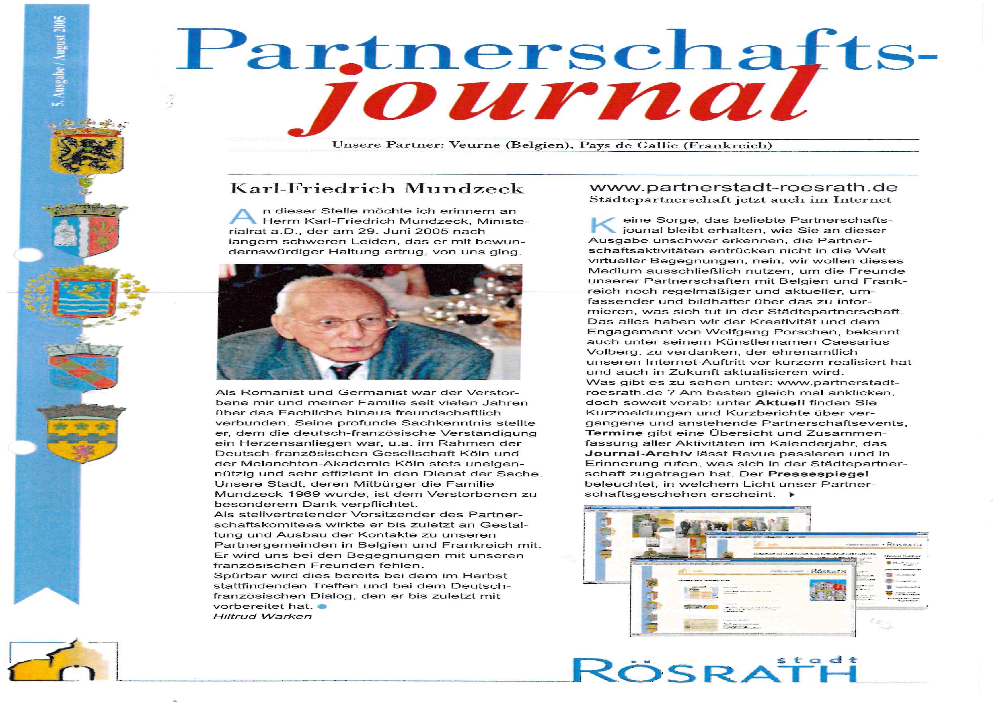 Vorschaubild für den Artikel Partnerschaftsjournal - Ausgabe 5